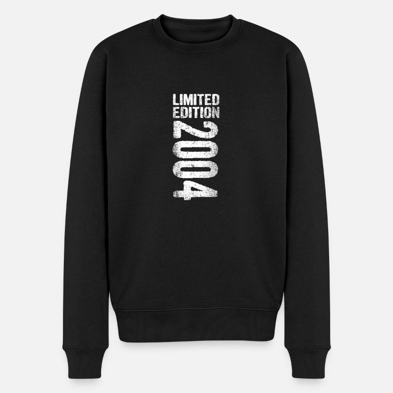 LIMITED EDITION 2004 - 18. GEBURTSTAG - GESCHENK - Männer Premium Bio Pullover - Schwarz