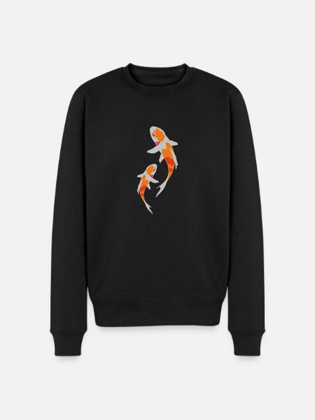 Moth - Men's Premium Organic Jumper - black