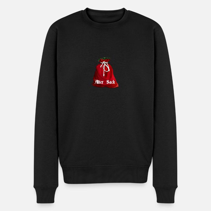 Alter Sack - Männer Premium Bio Pullover - Schwarz