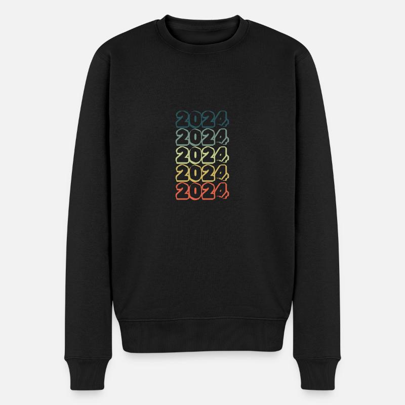 Witzig 2024 - Männer Premium Bio Pullover - Schwarz