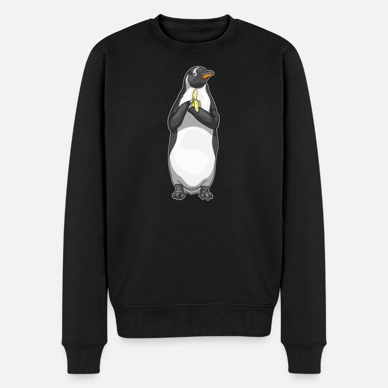 Pingouin Banane Fruit - Pull Premium bio Homme - noir