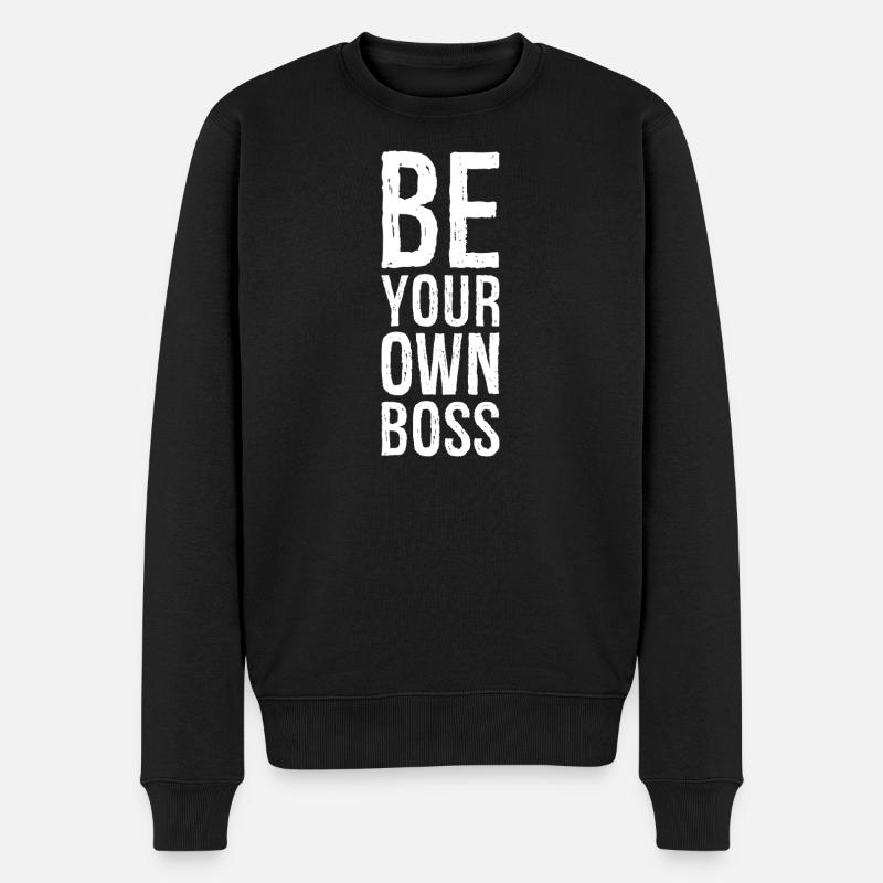 Sei dein Eigener - Männer Premium Bio Pullover - Schwarz
