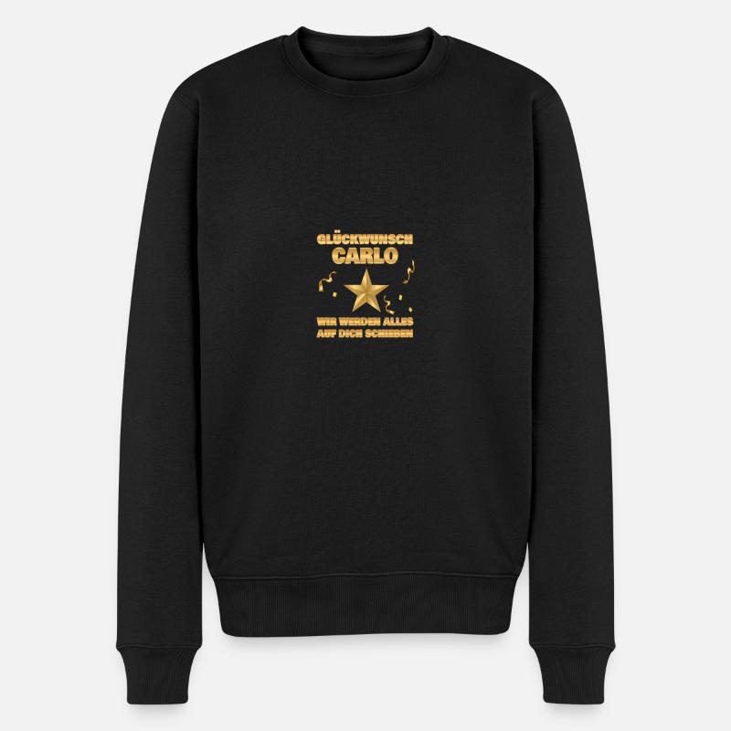 Collègue Carlo - Pull Premium bio Homme - noir