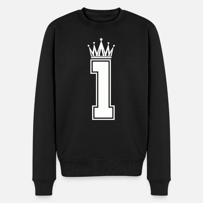 1 couronne - Pull Premium bio Homme - noir