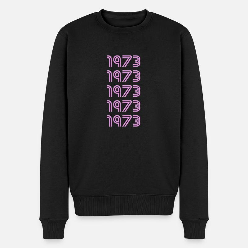 Style 1973 - Männer Premium Bio Pullover - Schwarz