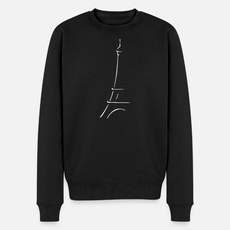 Tour Eiffel Paris - Pull Premium bio Homme - noir