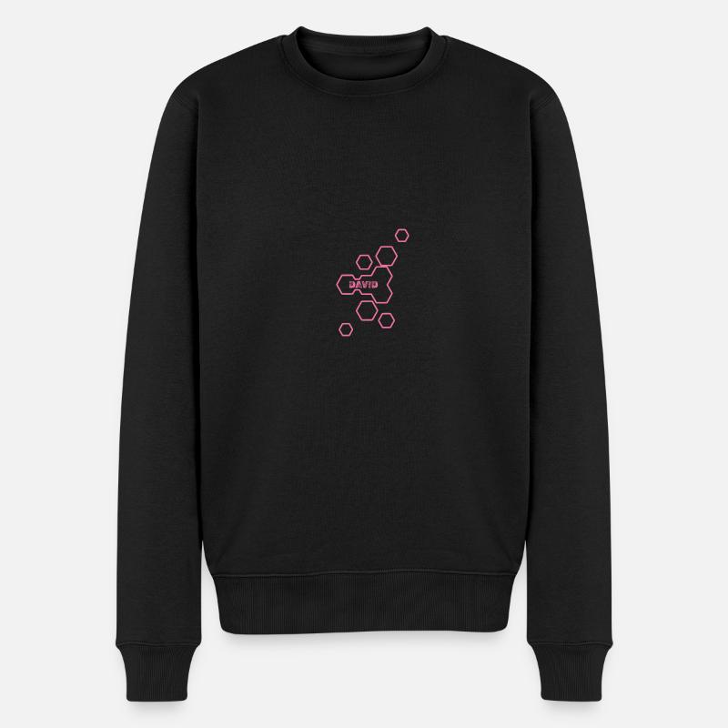Geschenk für David - Männer Premium Bio Pullover - Schwarz