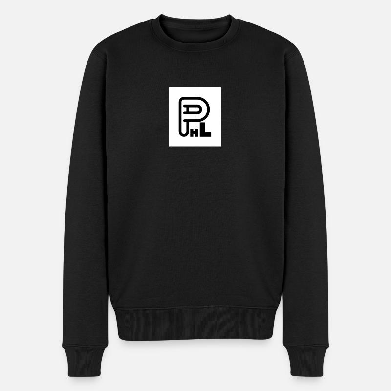 PHL Mode Lable - Männer Premium Bio Pullover - Schwarz