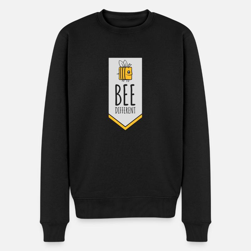 bee citation différente - Pull Premium bio Homme - noir