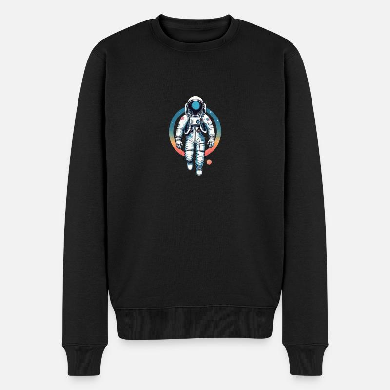 L’astronaute dans l’espace - Pull Premium bio Homme - noir