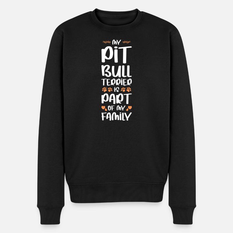 PIT_BULL_TERRIER - Pull Premium bio Homme - noir