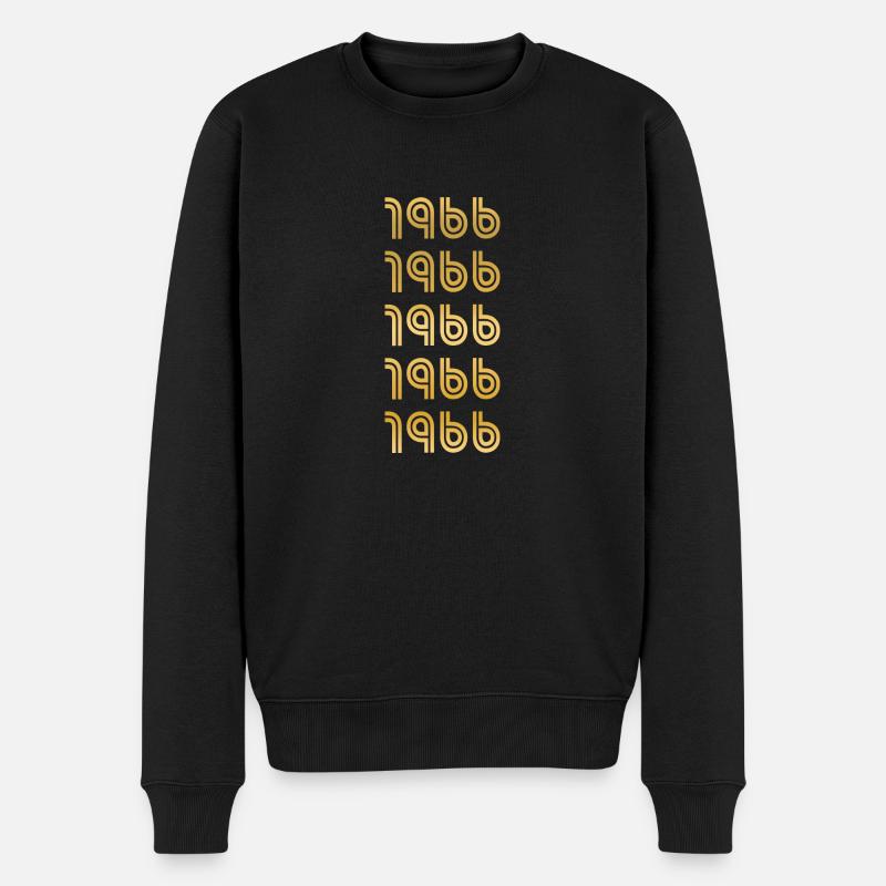 Jahr 1966 - Männer Premium Bio Pullover - Schwarz