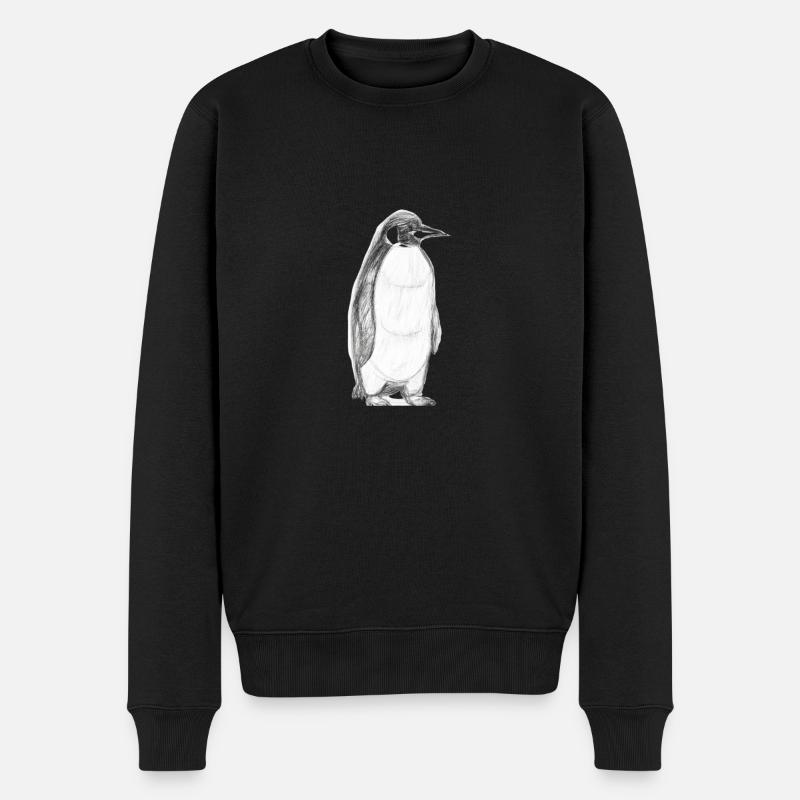 Illustration de pingouin - Pull Premium bio Homme - noir