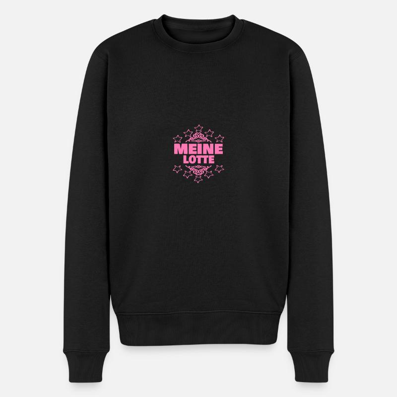 Maedchen Lotte - Männer Premium Bio Pullover - Schwarz