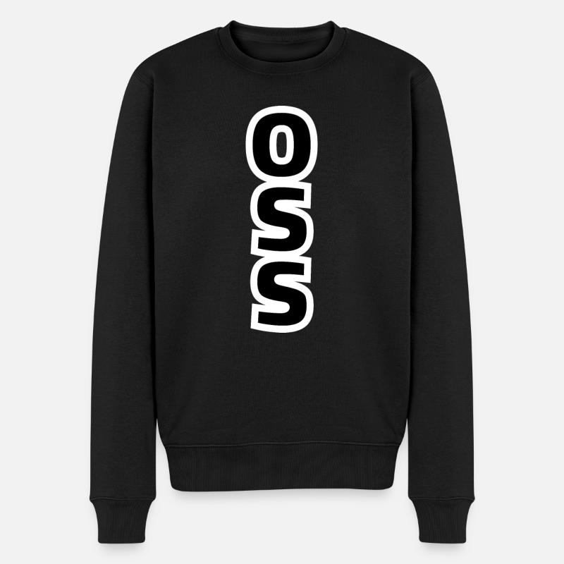 OSS - Karate Geschenkidee - Männer Premium Bio Pullover - Schwarz