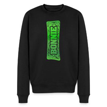 Geschenk für Bonnie - Männer Premium Bio Pullover - Schwarz - Vorne - Nico (187cm)