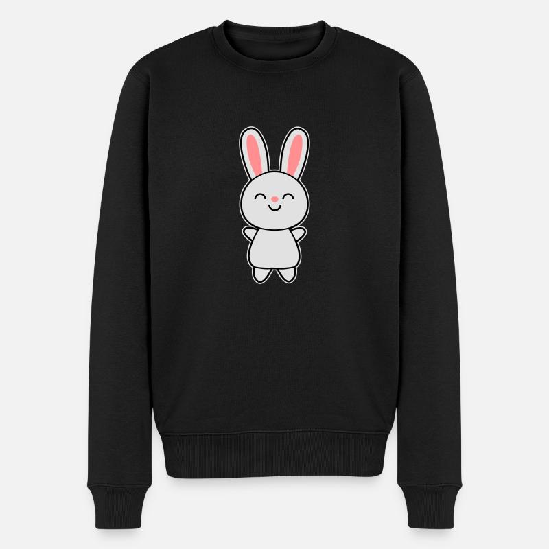 Cute Rabbit / Bunny - Pull Premium bio Homme - noir