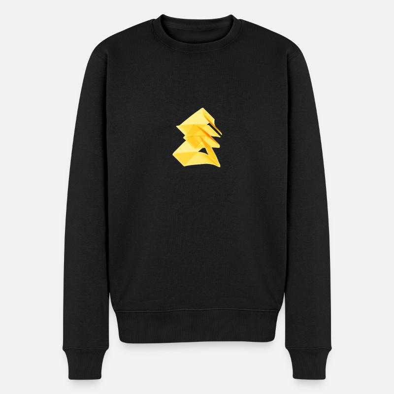 Abstrakte Kunst - Männer Premium Bio Pullover - Schwarz