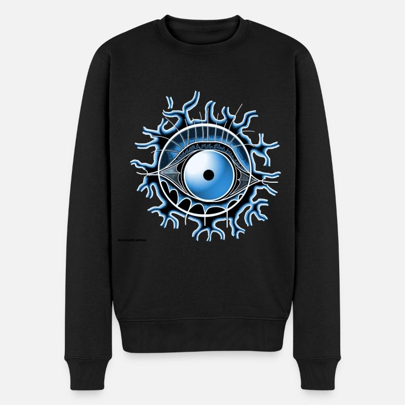 Bleu œil - Pull Premium bio Homme - noir