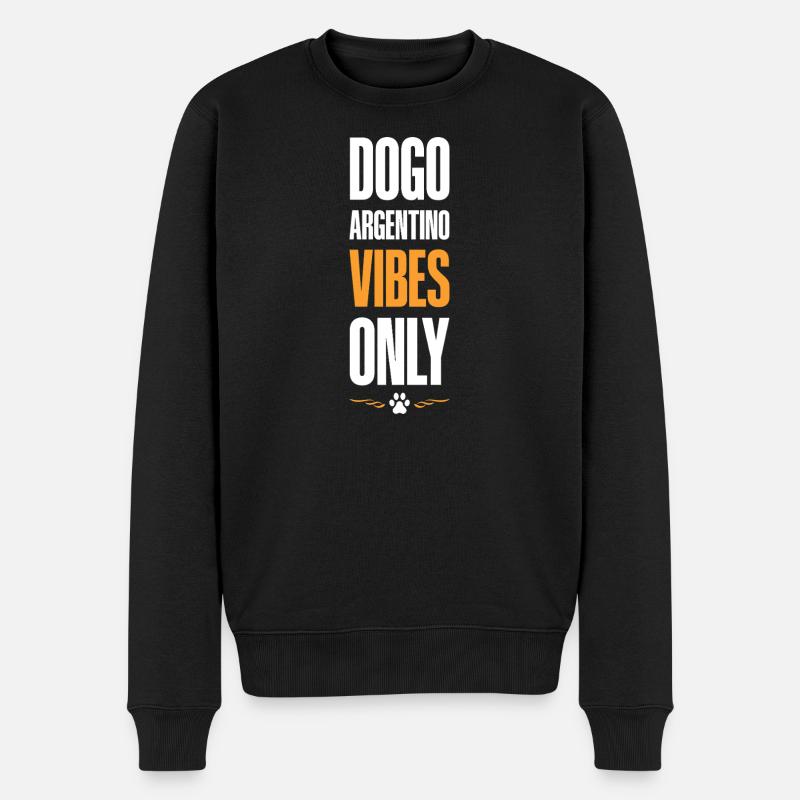 Dogue Argentino Vibes uniquement - Pull Premium bio Homme - noir