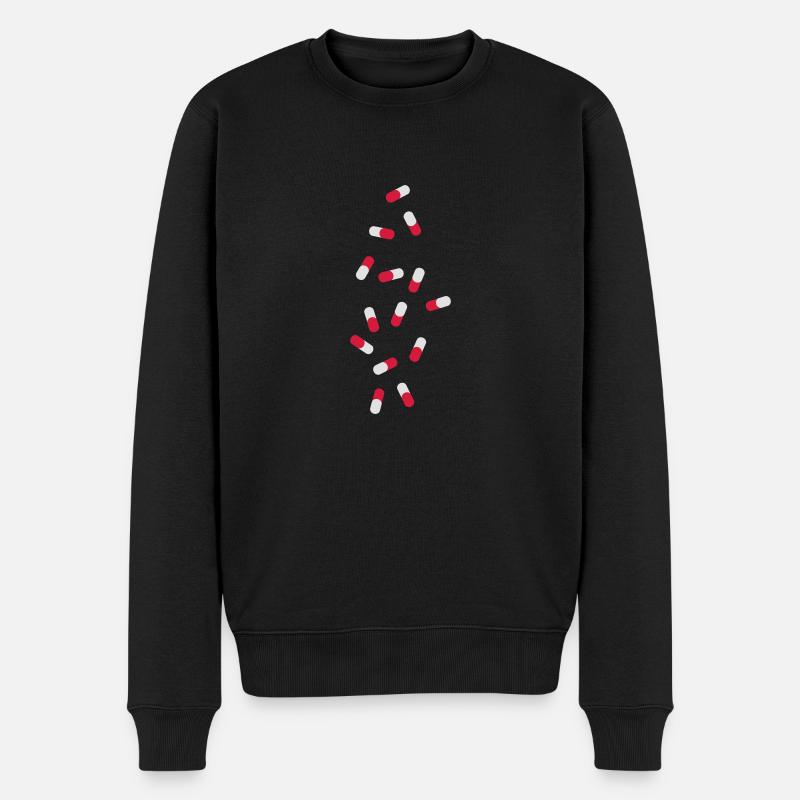 pills - Männer Premium Bio Pullover - Schwarz