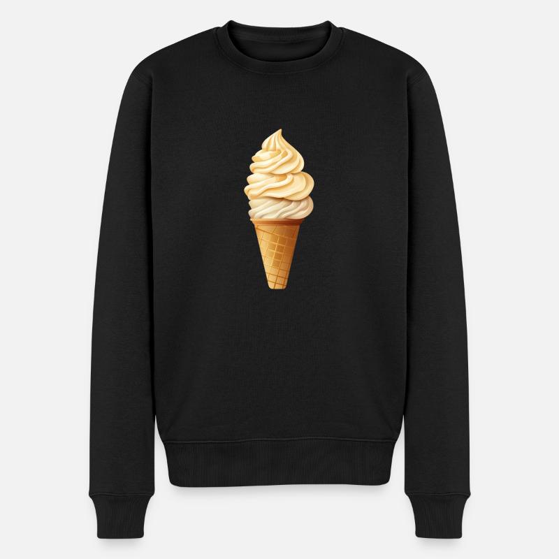 Glace - Pull Premium bio Homme - noir