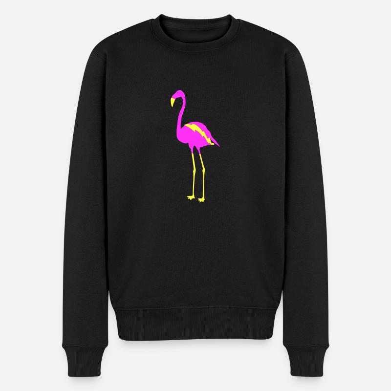flamingo 2 - Männer Premium Bio Pullover - Schwarz