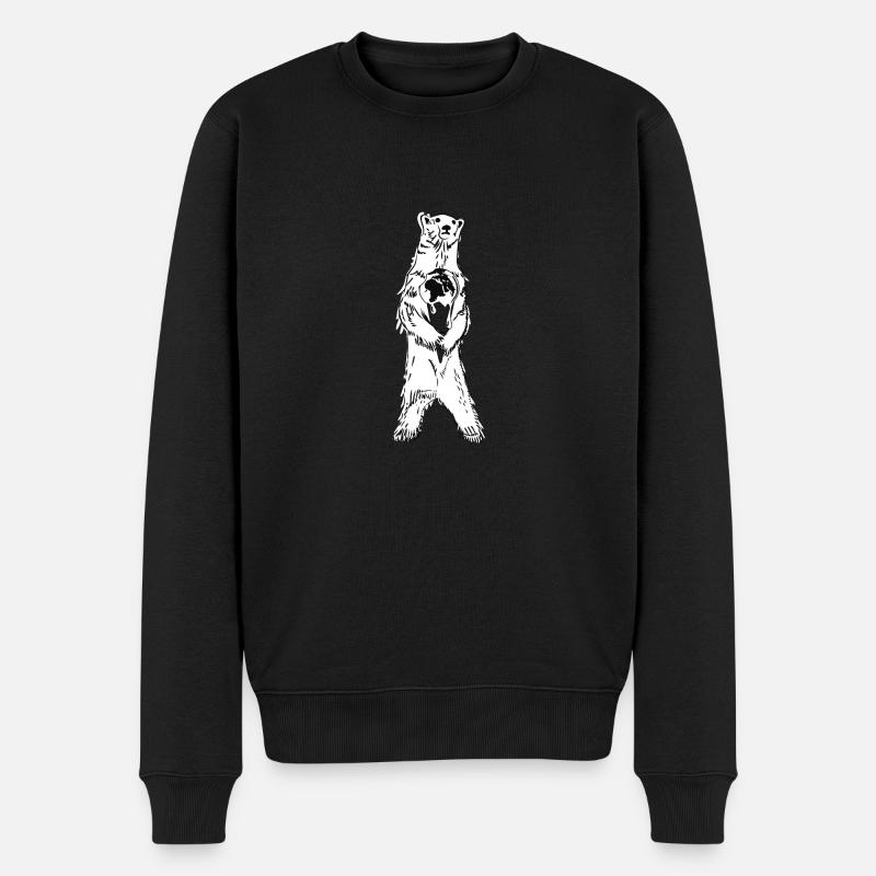 Polar Bear - Pull Premium bio Homme - noir
