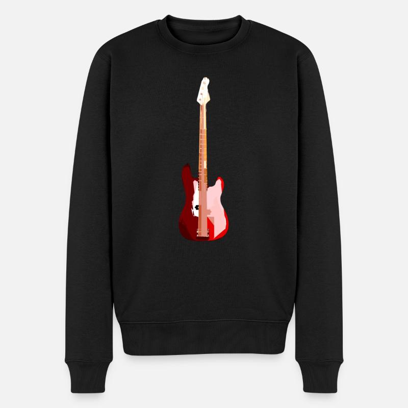 GUITARE BASSE - Pull Premium bio Homme - noir