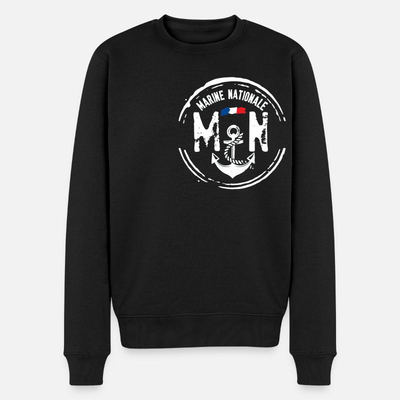 Kriegsmarine - Männer Premium Bio Pullover - Schwarz