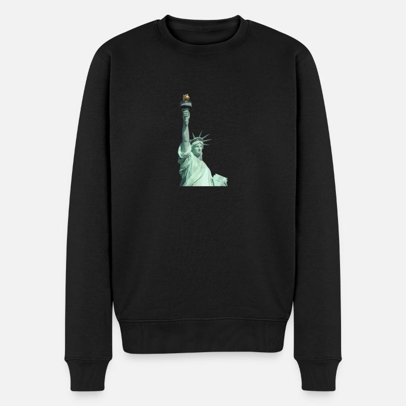 Statue de la Liberté Illustration - Pull Premium bio Homme - noir