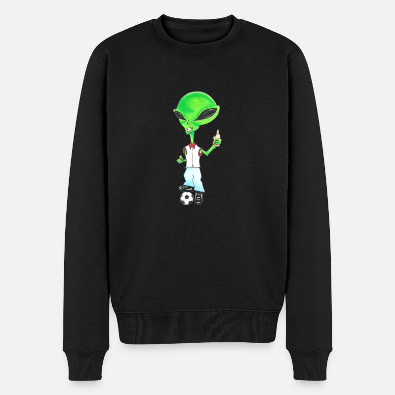 Extraterrestre drôle - Pull Premium bio Homme - noir