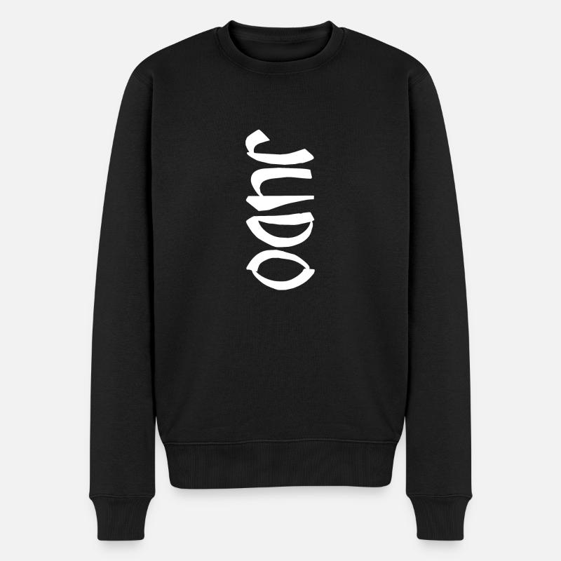 Judo - Männer Premium Bio Pullover - Schwarz