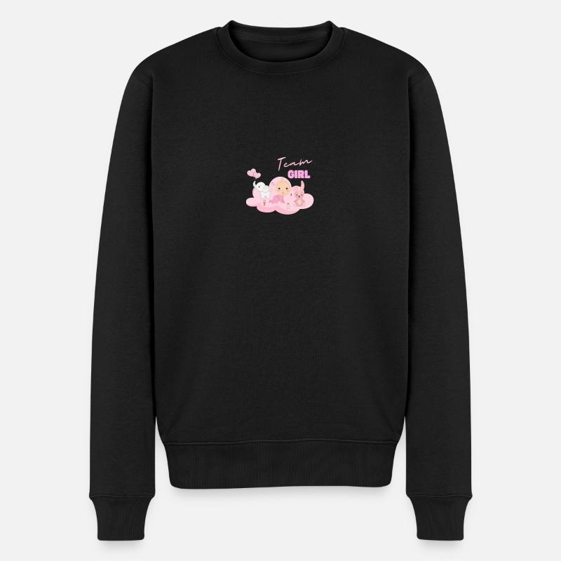 Girl - Männer Premium Bio Pullover - Schwarz