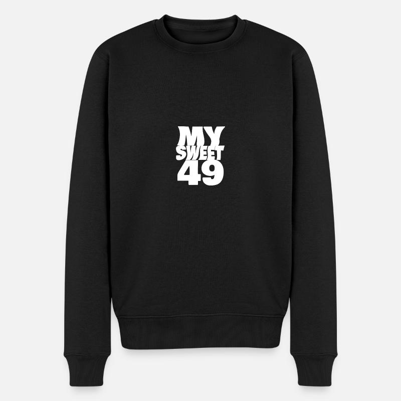 49 - Männer Premium Bio Pullover - Schwarz