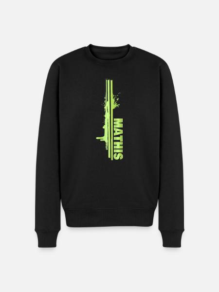 Maler Malerei Farbklecks Painter Mathis - Männer Premium Bio Pullover - Schwarz
