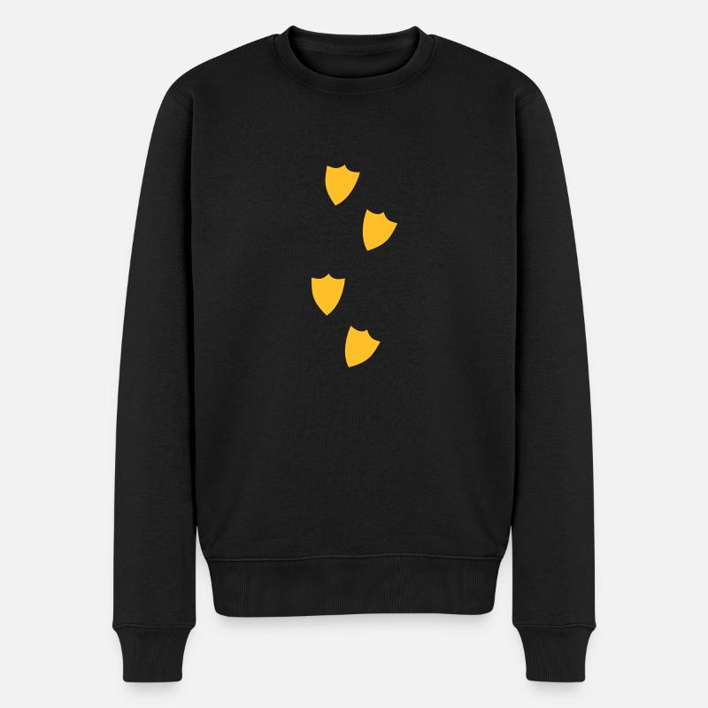 empreintes de canard quatre jusqu'à la conception - Pull Premium bio Homme - noir