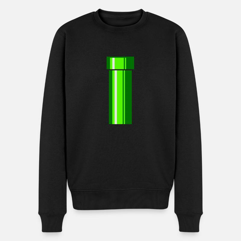 Röhre - Männer Premium Bio Pullover - Schwarz