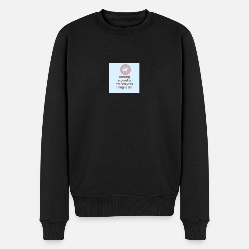 Horsing autour - Pull Premium bio Homme - noir