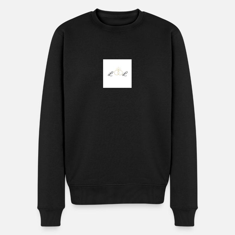 Heiratsantrag - Männer Premium Bio Pullover - Schwarz