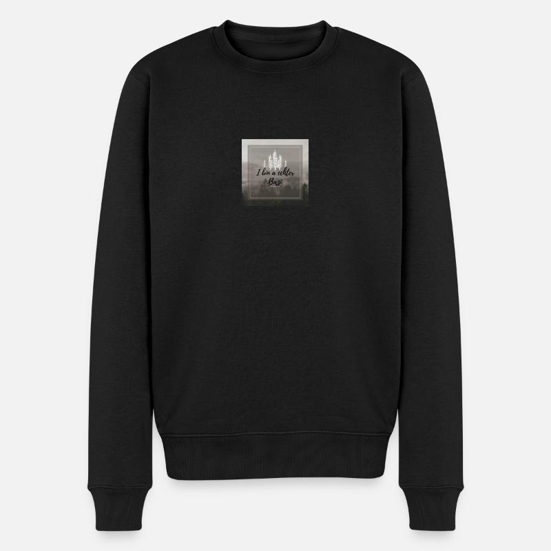 I bin a echter Bazi - Männer Premium Bio Pullover - Schwarz