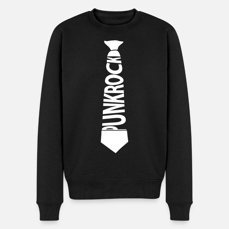 cravate punk rock - Pull Premium bio Homme - noir