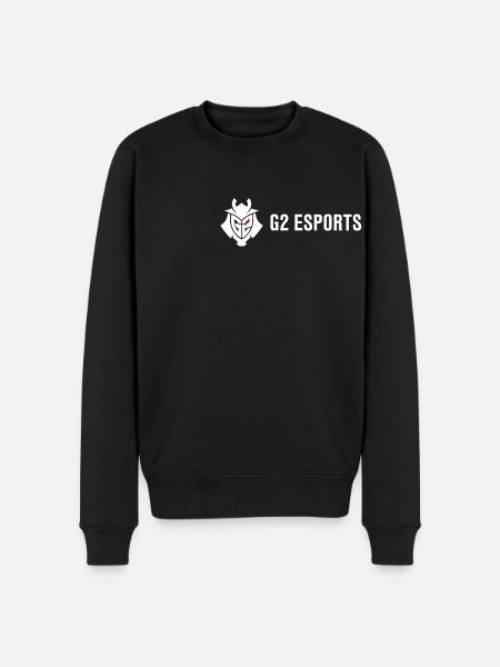 G2 Esports Logo Vit Liten - Ekologisk premiumtröja herr - svart