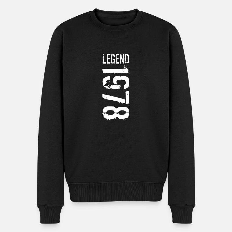 Légende 1978 blanc - Pull Premium bio Homme - noir