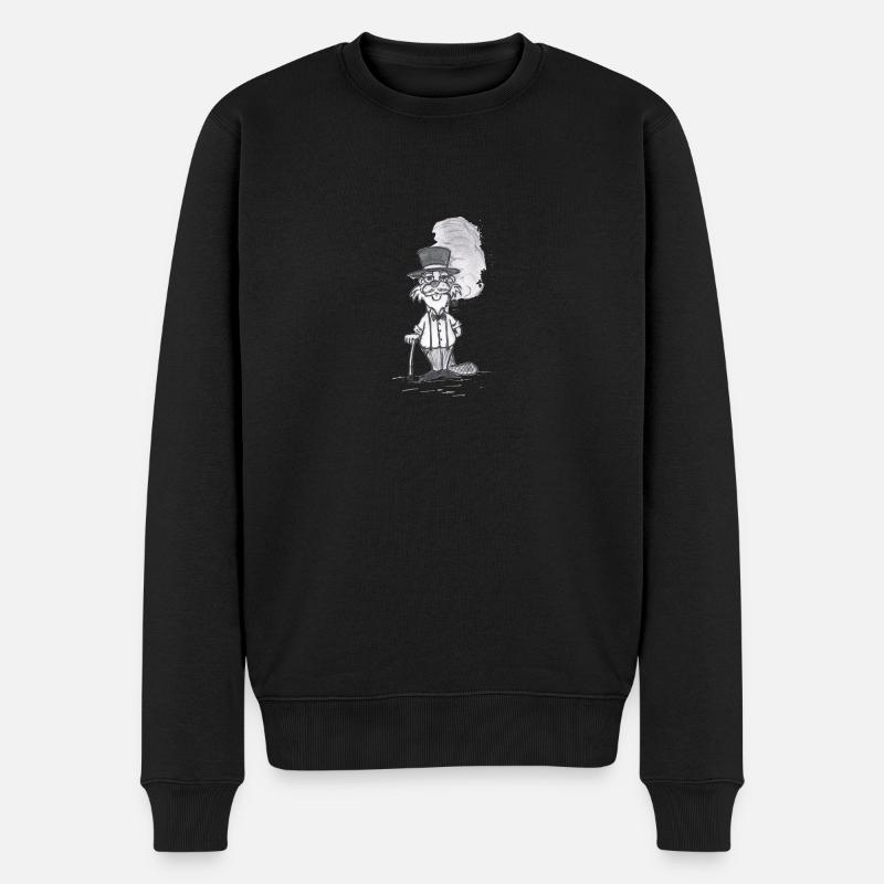 GentleBiber # Art nord-allemand - Pull Premium bio Homme - noir