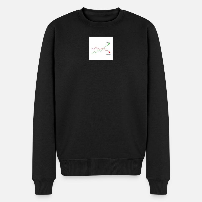 JensJensen - Männer Premium Bio Pullover - Schwarz