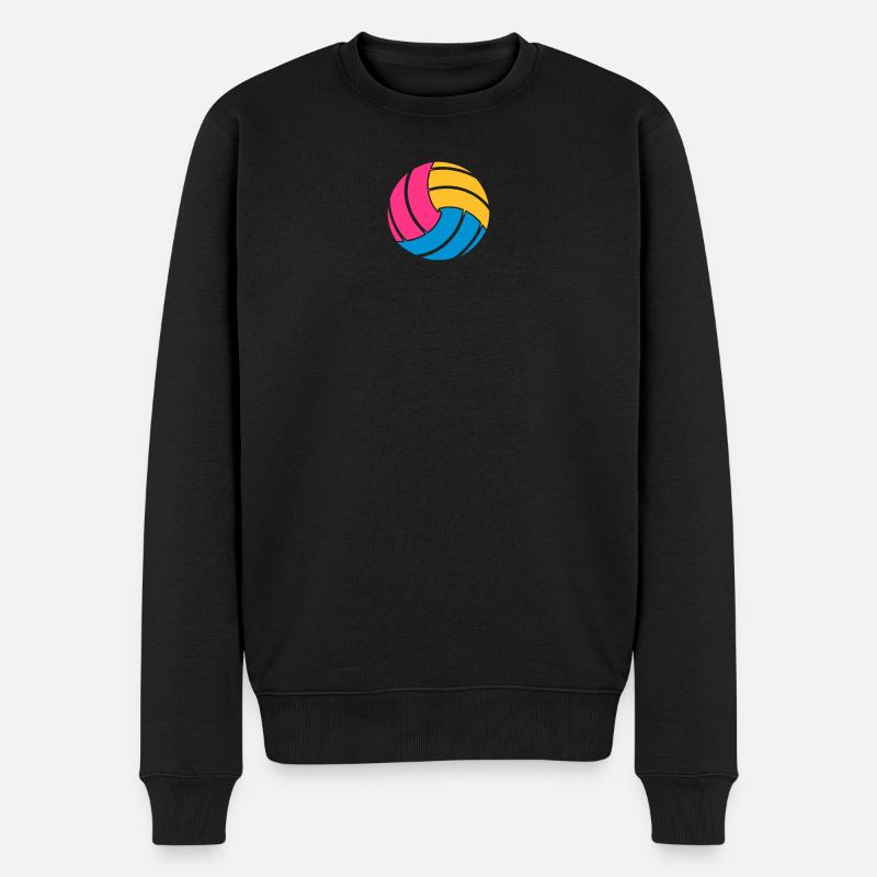 Volleyball - Männer Premium Bio Pullover - Schwarz