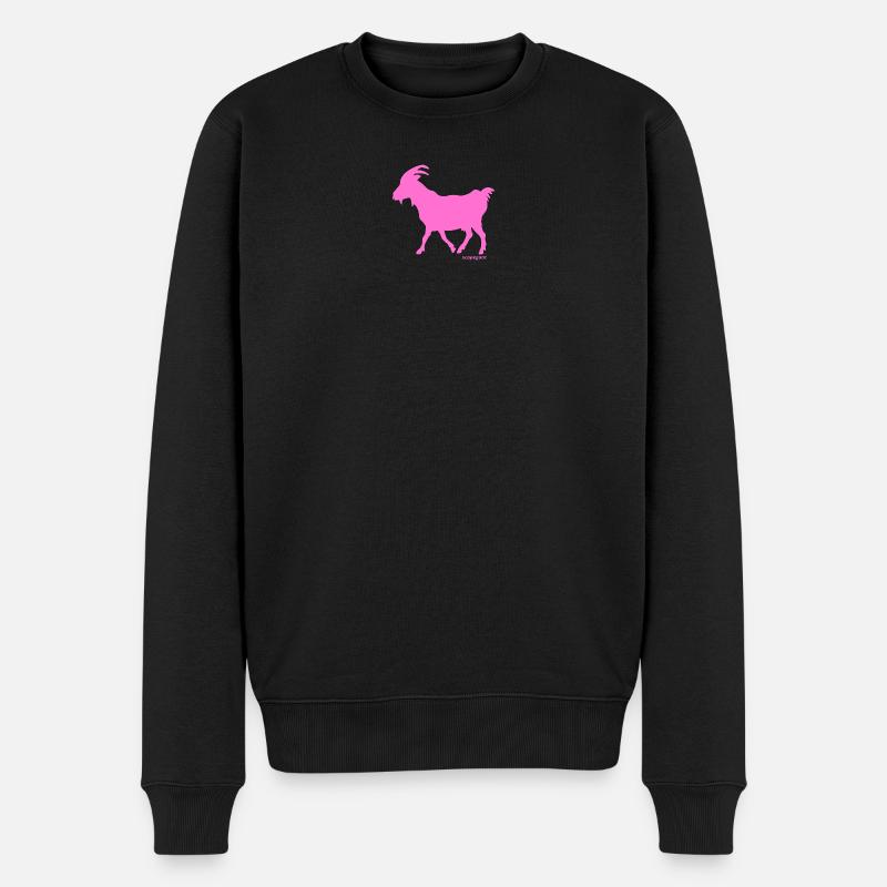Sündenbock rosa - Männer Premium Bio Pullover - Schwarz