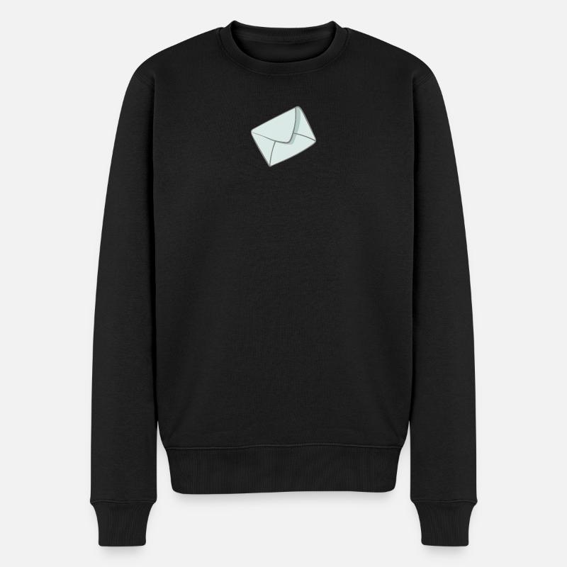 Lettre - Pull Premium bio Homme - noir