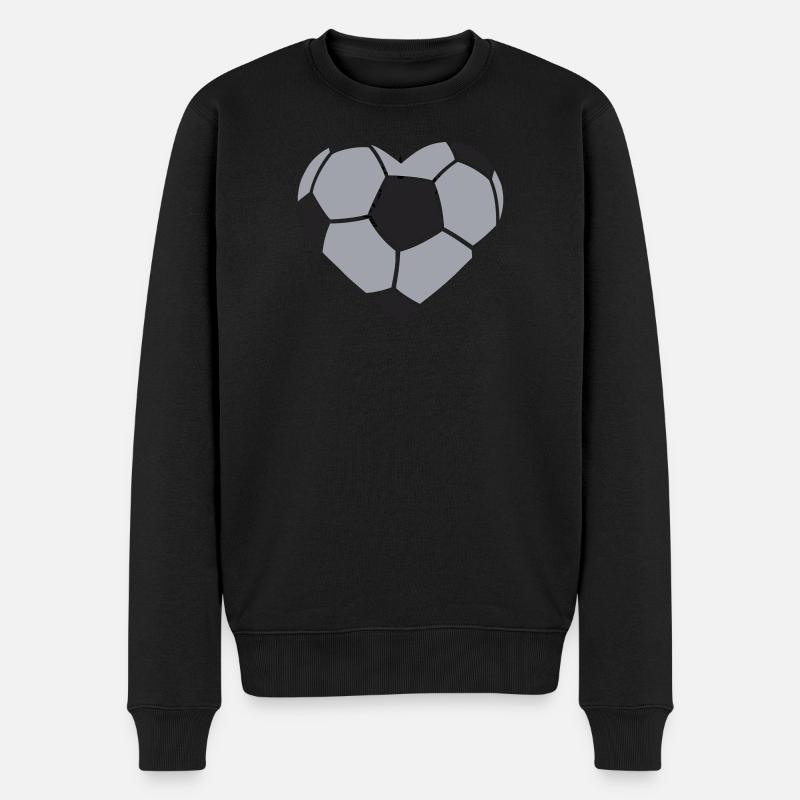 Love it-Kick it ! - Männer Premium Bio Pullover - Schwarz